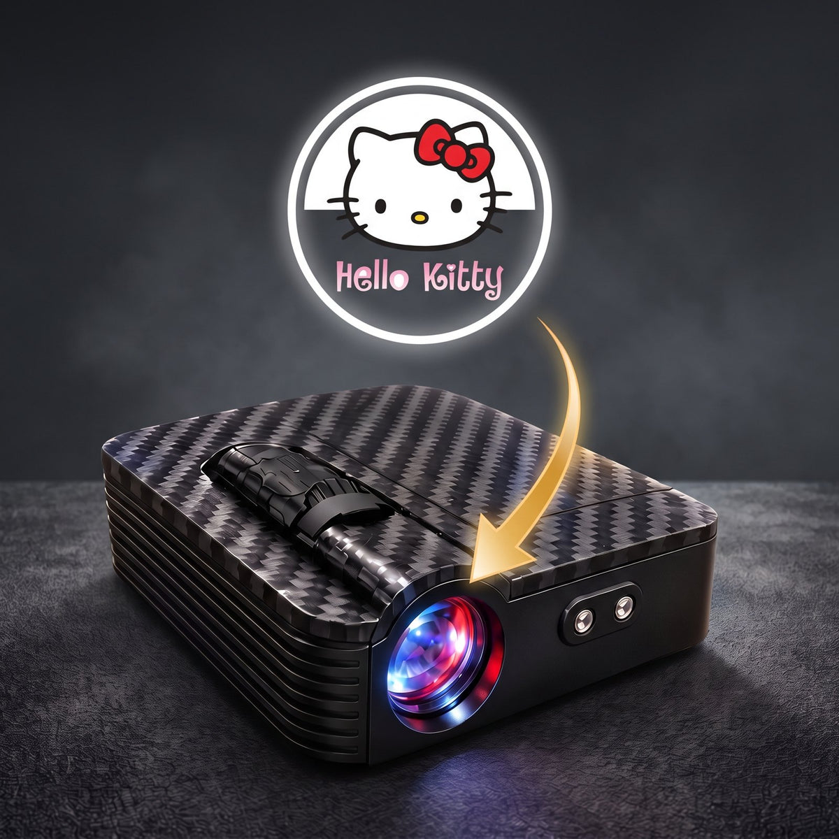 Hello Kitty car door projector