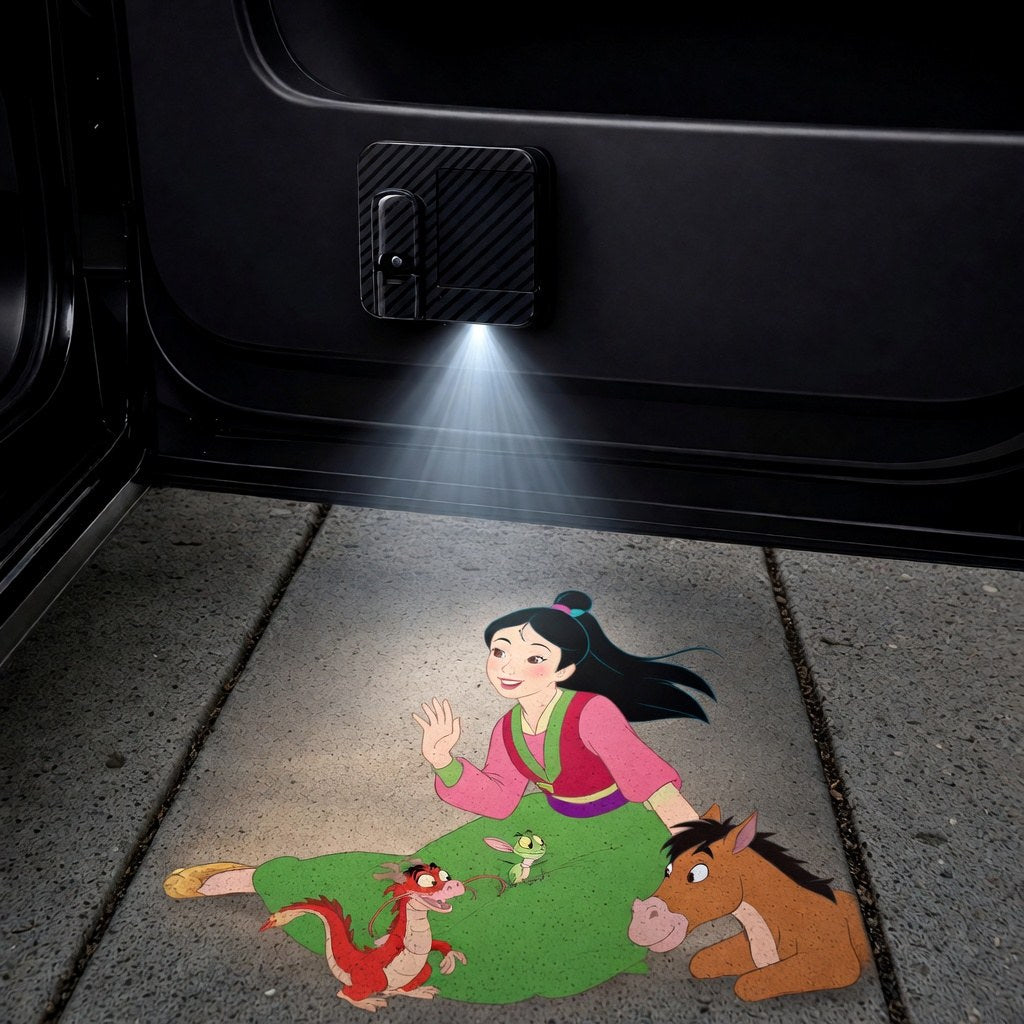Mulan car door projector