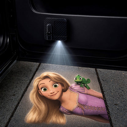 Rapunzel car door projector